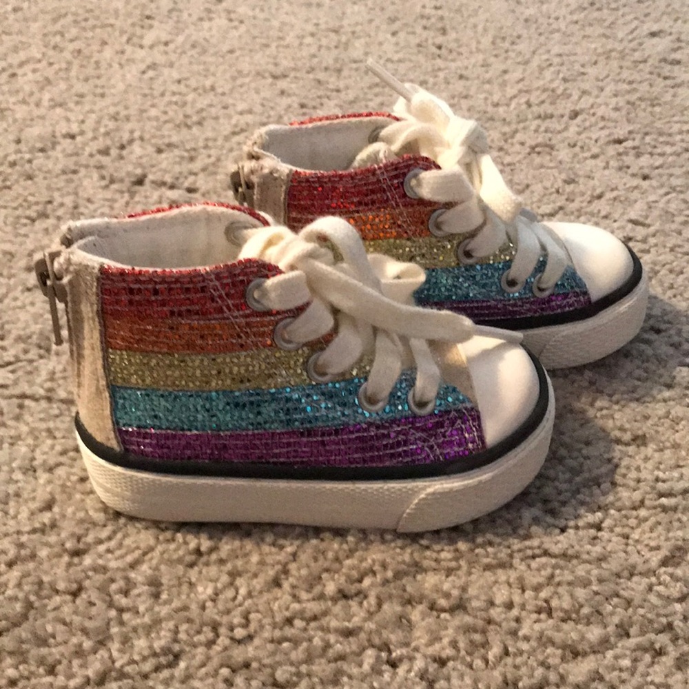 Children’s place rainbow high tops 4